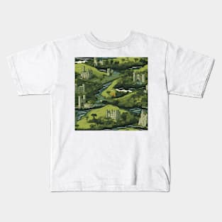 Castles Pattern 15 - Ireland Kids T-Shirt